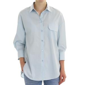 CAMICIA TASCHINO AZZURRO
